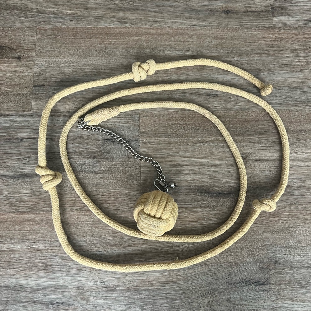 Fire spinning rope dart